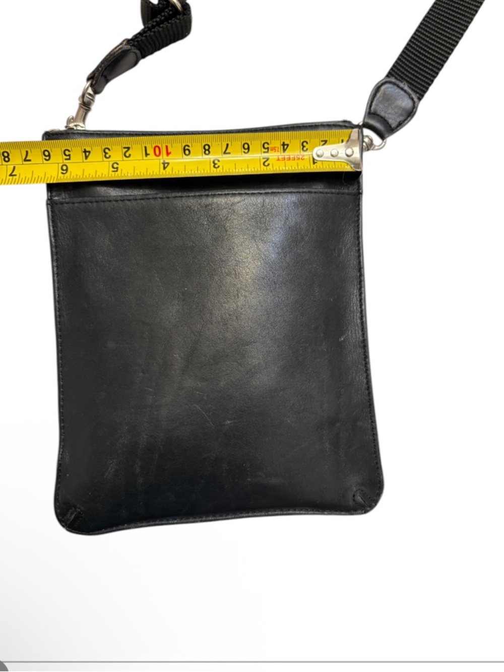 Coach vintage black leather swing pack crossbody bag - Picture 2 of 8